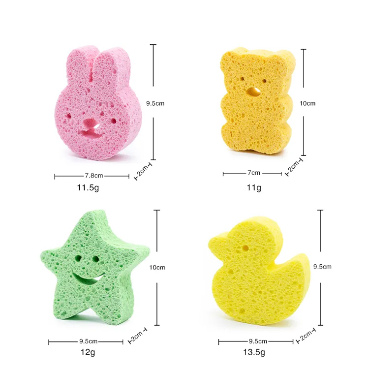 Baby Bath Washing Sponge Coddler Foam Scrubber Bath Prosop