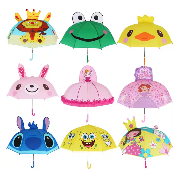 Cartoon Kids Umbrella Auto Open Copii Umbrella Prințesa