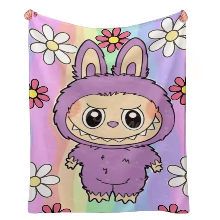 Cartoon LaBubu 100% Canapea Aruncă Băte de flori