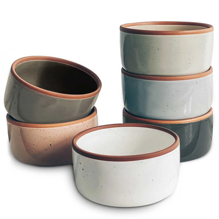 Ramekins ceramică setează cupe mici pentru cuptor pentru cuptor
