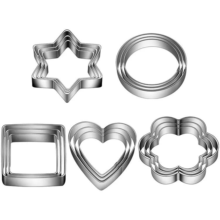 Cutters cookies forme set de copt pentru biscuiți tăieturi de prăjituri pentru biscuiți