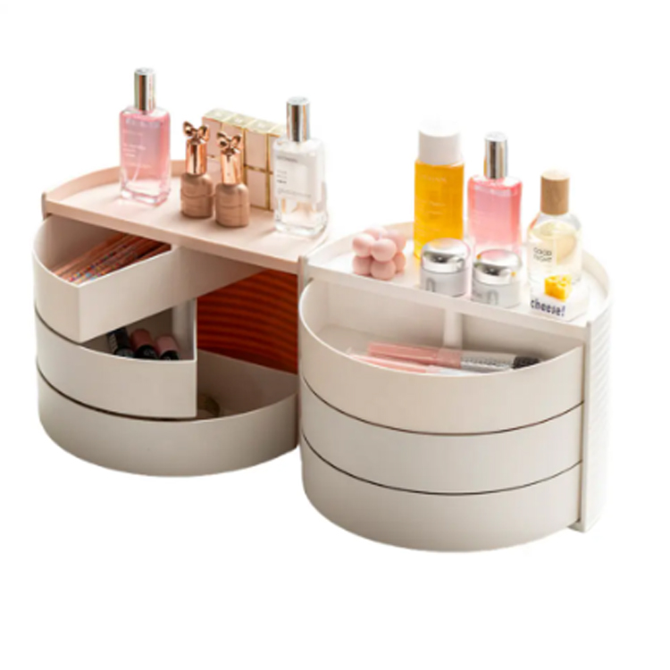 Desktop Circular Dresser Container Machiator