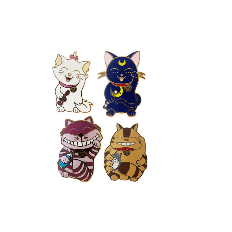 Cadou Placat cu aur email dur desen animat magnet metal pin rever