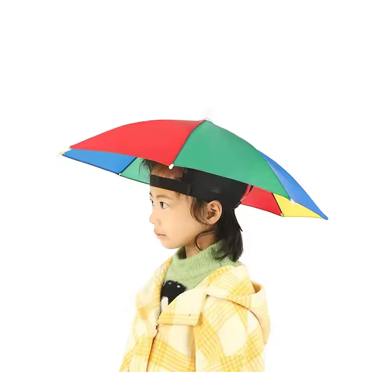 Clip de cap pe uzură Umbrella ploaie Umbrelă pliabilă