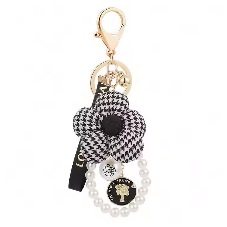 Cute Flori Flow Fashion Tassels Cheie cu Chhey Mașină Inel de cheie
