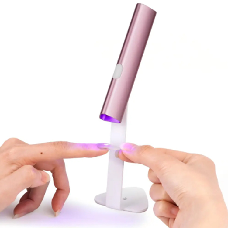 Pen manichiură cu led mini uv purtați unghii lipici cu gel lampa de copt