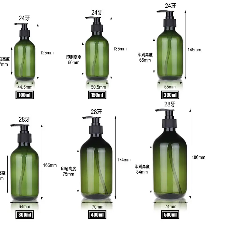 Bottle de săpun din plastic cu șampon pentru animale de companie de lux