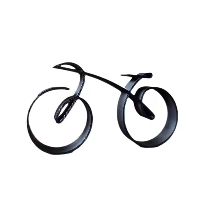 Bicicletă minimalistă pentru biciclete cu bicicletă în stil negru încadrat