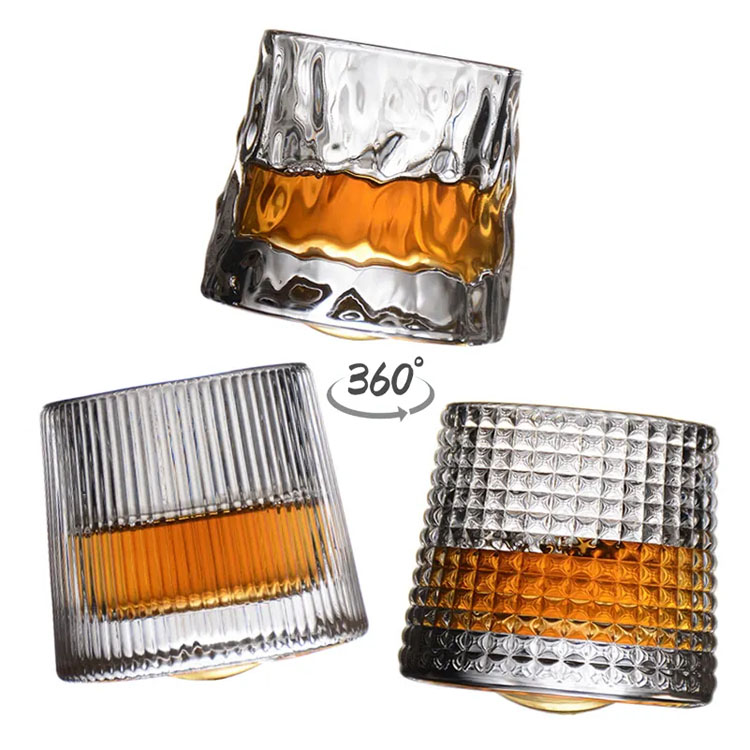 Ochelari de whisky de modă veche Tumbler Rocks Bar Glass