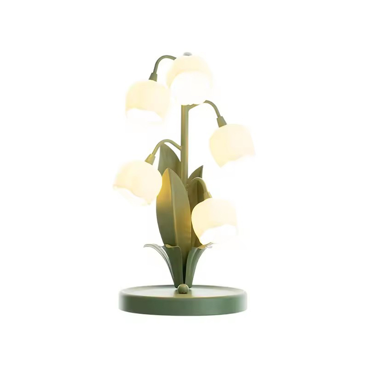 Pastoral Desk Lamp Design Lămpi de masă cu flori heterosexuale