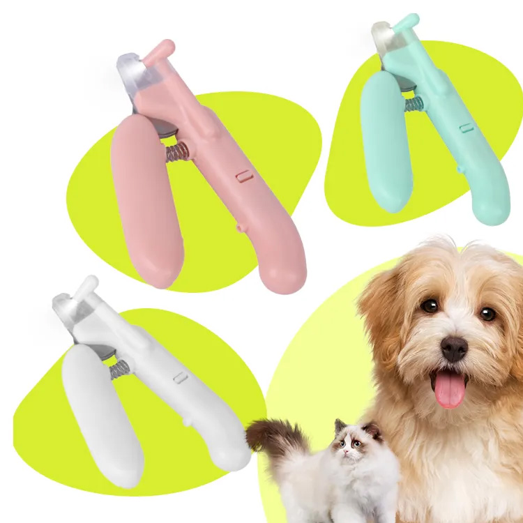Clippers de unghii pentru animale de companie cu foarfece cu gheară ușoară pentru animale de companie
