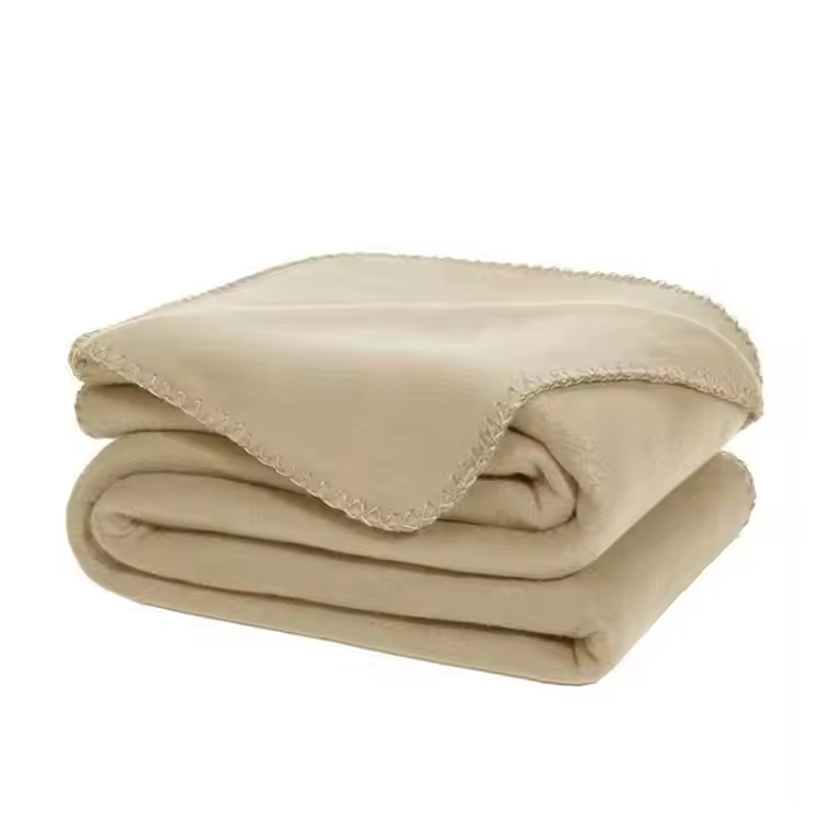 Promovare solid color Edge lenjerie de pat moale din fleece