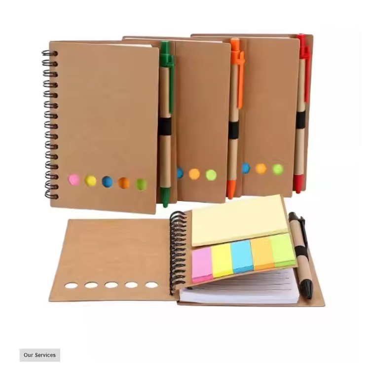 Notebook în spirală de design personalizat promoțional cu stilou