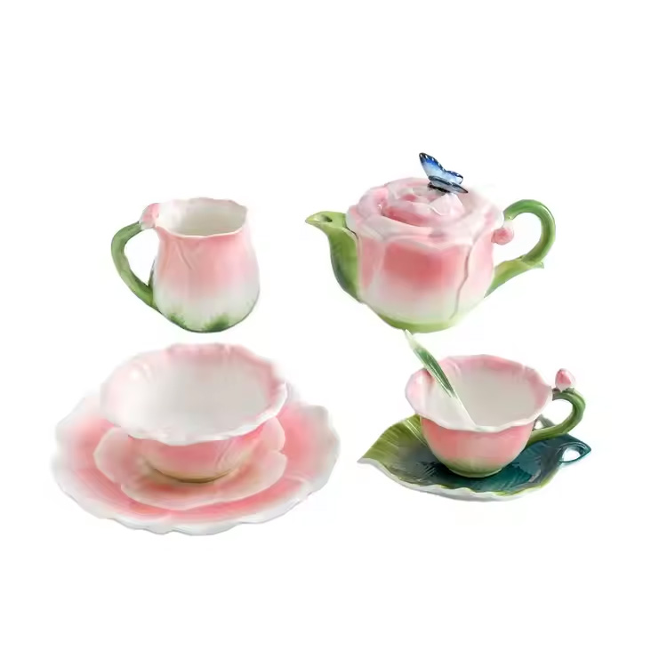 Rose ceramică 160ml 300ml 650ml Cană de lux de înaltă calitate