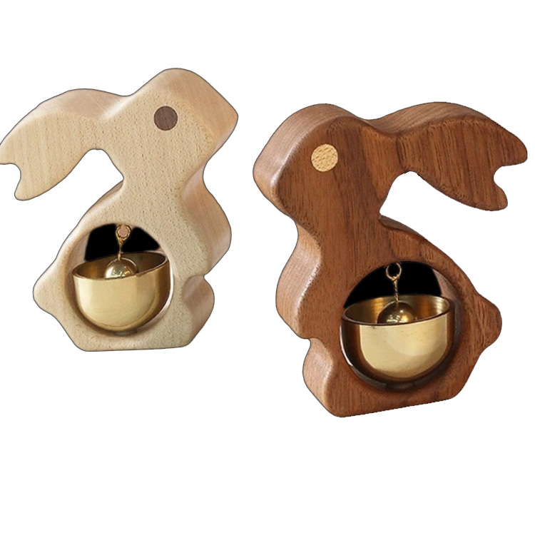 Magneți de frigider din lemn masiv de iepure, realizat manual, din alamă