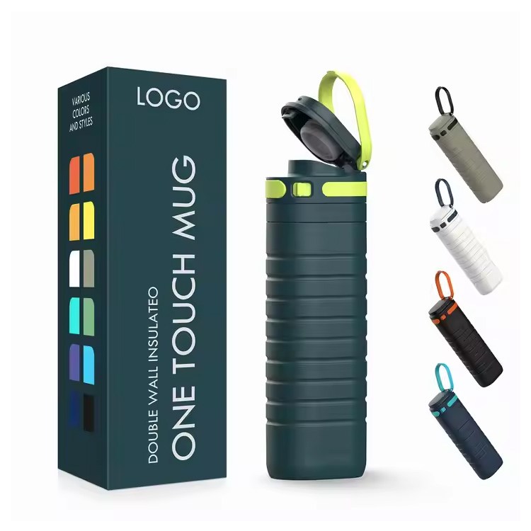 Cană de călătorie izolată în vid, din oțel inoxidabil, 500 ml