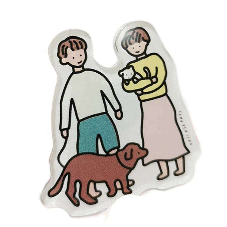 Autocolante magnetice pentru frigider, acrilice, transparență