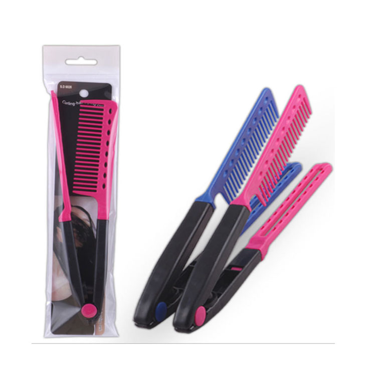 V Shape Salon Hair Brush îndreptarea pieptene