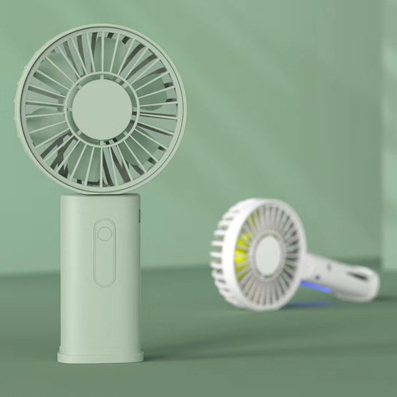 Mini ventilator vertical cu suport pentru telefon și agrafă