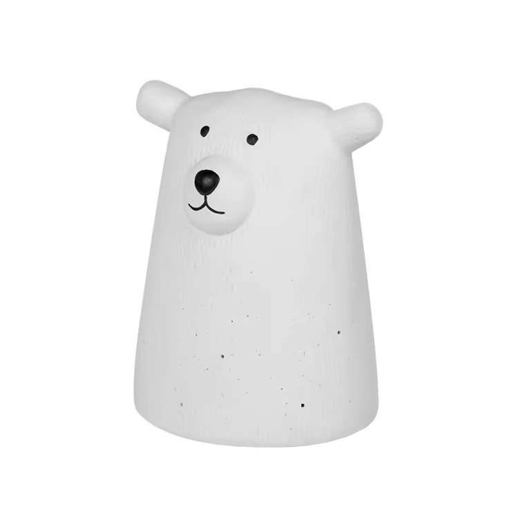 En-gros de iluminat camera de zi din ceramică Bear de birou