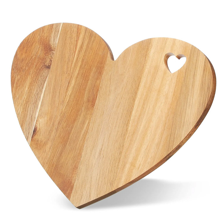 Wood Love în formă de brânză în formă de brânză din lemn de tăiere