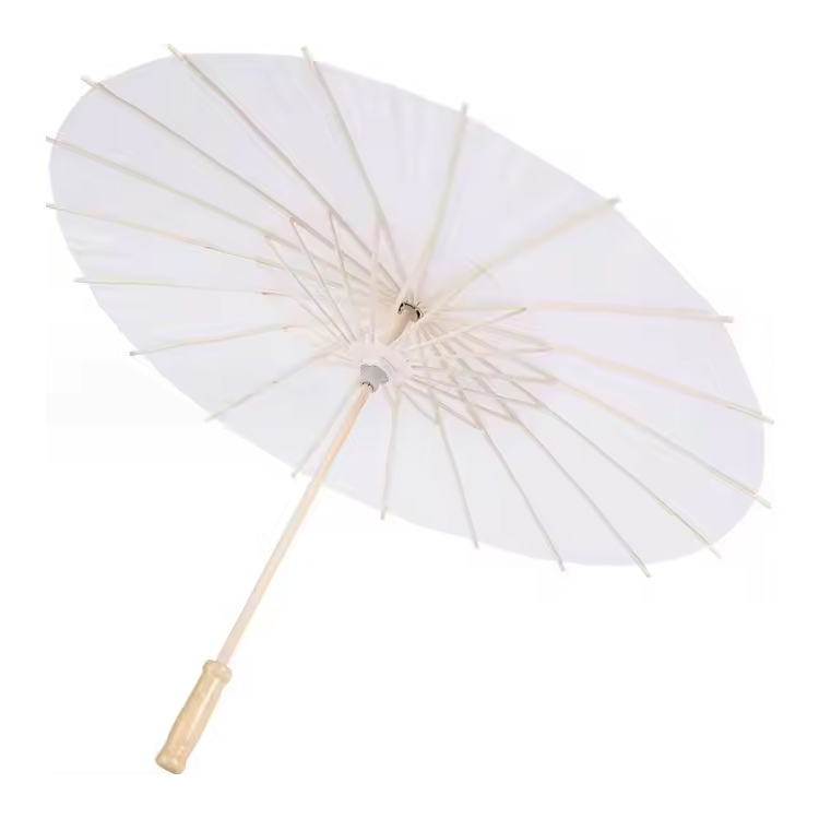 Umbrella din lemn mini umbrele de hârtie albă parasol